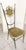 Metal Vintage Brass Chair with Green Velvet Seat For Sale - Image 7 of 10