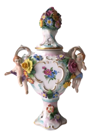 Porcelain Potpourri Urn in the Rocco Style, ca. 19th century