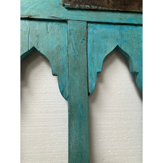 Gate Triple Arched With Spires Blue For Sale - Image 10 of 13