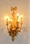Traditional 1990s Pair of Gold Colored Metal Hard Wired Sconces With 5 Candelabras For Sale - Image 3 of 5