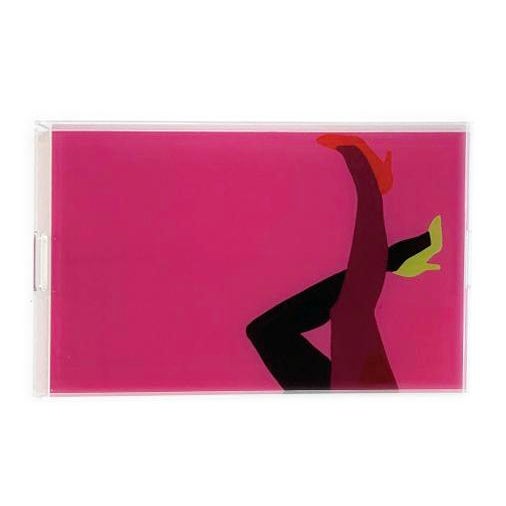 This acrylic tray from Nicolette Mayer features artwork by Angela Blehm for the Chairish Print Shop.This piece can be used...