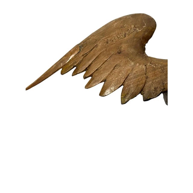 Early 20th Century Italian Carved Wooden Angels - a Pair For Sale In Dallas - Image 6 of 9