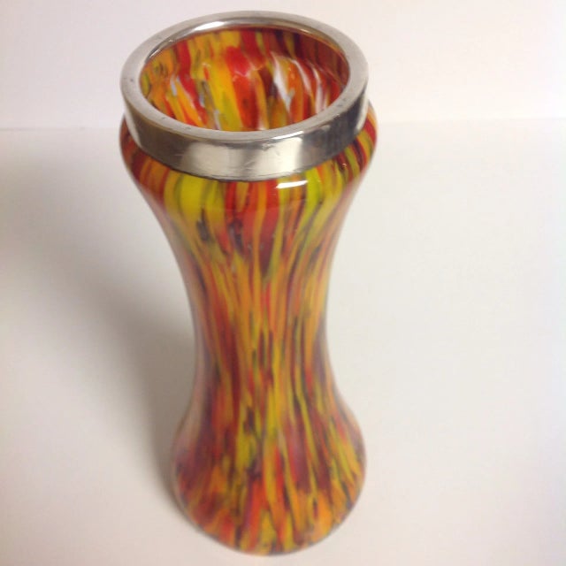 19th Century Sterling Mounted Hallmarked Vase For Sale - Image 5 of 6