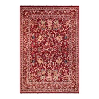 Shabby Chic Nagi Pak-Persian Red/Red Wool Rug - 9'0'' X 12'7'' For Sale