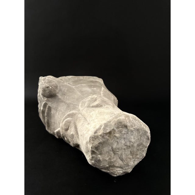 12th Century Italian Romanesque Marble Capital Fragment For Sale - Image 9 of 15