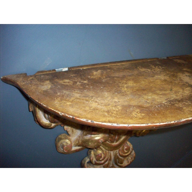 Spanish Style Giltwood Wall Sconce For Sale - Image 4 of 11