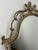 Vintage French Ornate Metal Wall Mirror with Gold Finish For Sale - Image 4 of 8