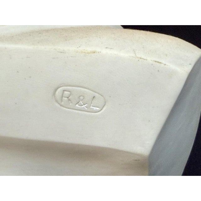 Rare EXTRA LARGE Antique Parian RICHARD WAGNER Bisque Portrait Bust Statue R.&L. For Sale - Image 11 of 16