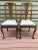 1940s Vintage Oak Side Chairs with Upholstered Seat Carved Floral Motif Back - a Pair For Sale - Image 10 of 10