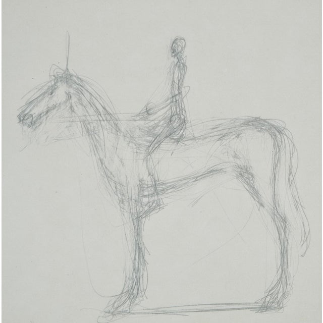 Modern Alberto Giacometti, Horse and Knight, 1963, Original Lithograph For Sale - Image 3 of 8