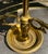 Mid 20th Century Antique-Style Brass Bouillotte Candlestick Lamp With Black Tole Shade Electrical Double Socket on Switch For Sale - Image 9 of 9