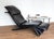 1980s Vintage Chaise Lounge in Black Leather by Maurice Villency, 1980s For Sale - Image 5 of 18
