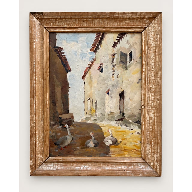 Robert, with Geese and Boat, 1930, Oil Painting For Sale - Image 13 of 13