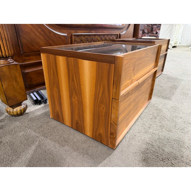 A refined example of contemporary craftsmanship, this Huppé “Swan Collection” Two-Drawer Nightstand showcases the brand’s...