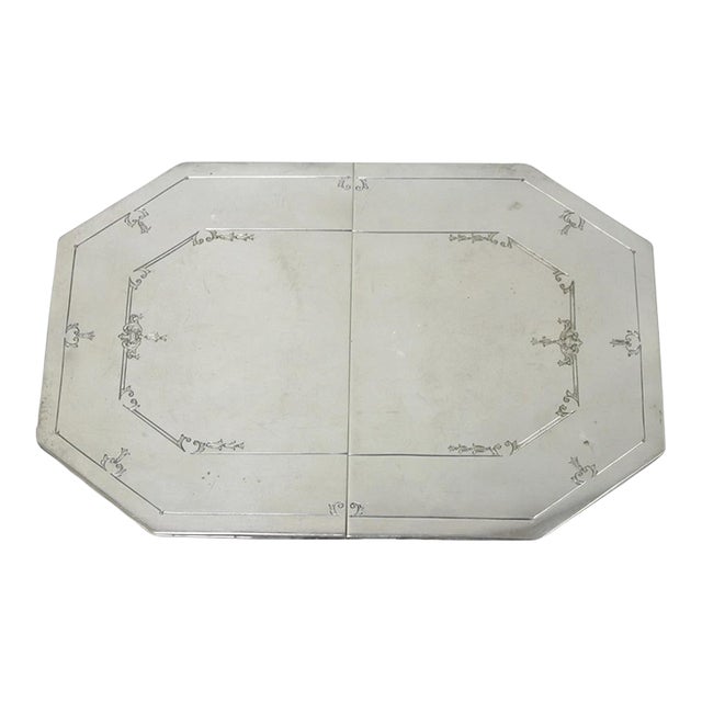 Antique Sheffield Victorian Silver Plated Expanding Octagonal Pot Trivet For Sale