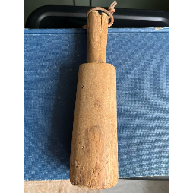Farmhouse Early 20th Century Primitive Wooden Masher For Sale - Image 3 of 6