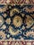 Hand-Knotted Persian-Style Wool Floral Rug in Navy and Burgundy For Sale In Charlotte - Image 6 of 7