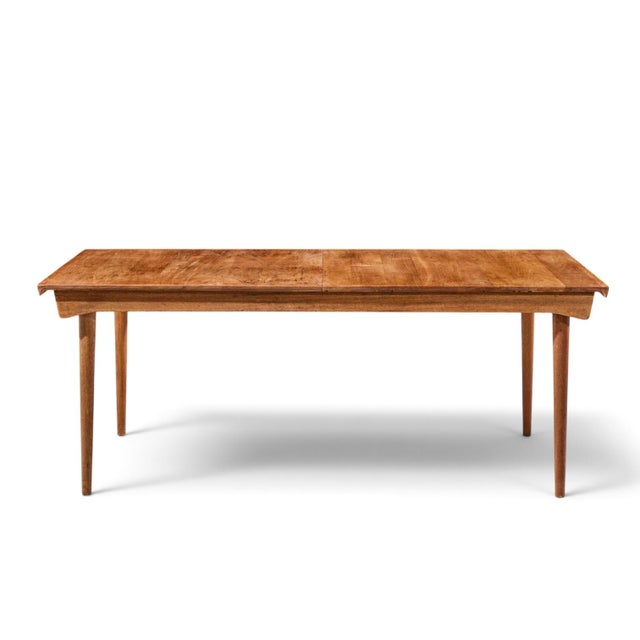 Wood Finn Juhl for France & Søn Fd510 Expanding Teak Dining Table With 2 Leaves For Sale - Image 7 of 14