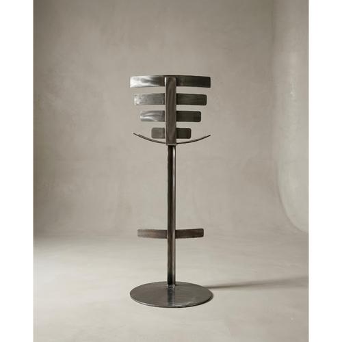 Contemporary Vertebrae High Bar Stool in Mild Steel by Metalmorphosis Studio For Sale - Image 3 of 8