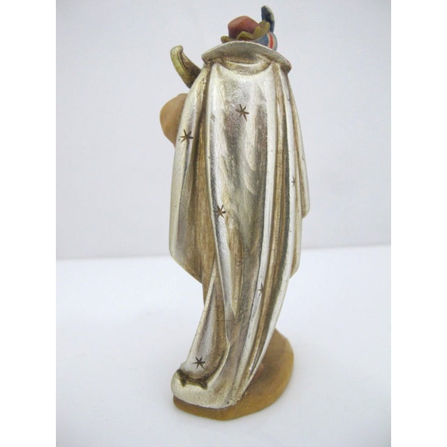 Anri Italy Ulrich Bernardi Black King Caspar Gilt Wood Nativity 4" Figurine For Sale In Portland, OR - Image 6 of 8