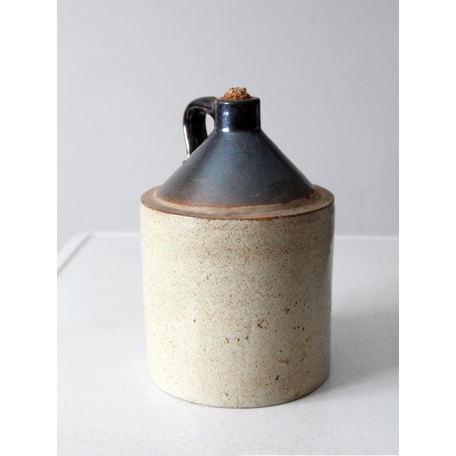 Brown Antique Stoneware Crock Jug For Sale - Image 8 of 10