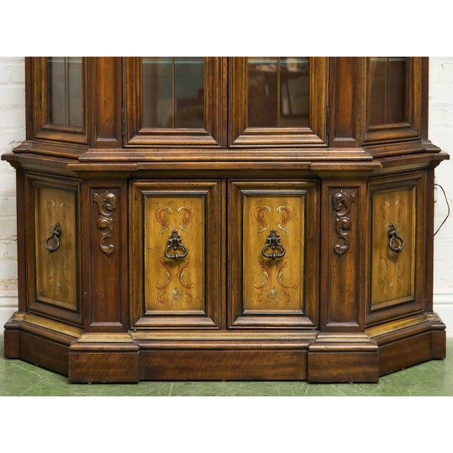 Wood Mid 20th Century Hand Painted Hutch For Sale - Image 7 of 9
