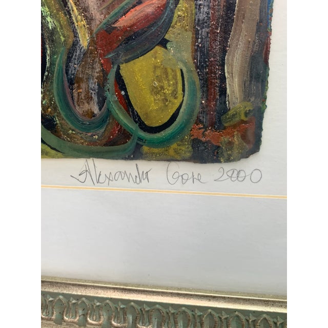 Mid 20th Century "The Two Doors" Abstract Figurative Painting by Alexander Gore, Framed For Sale In New York - Image 6 of 7