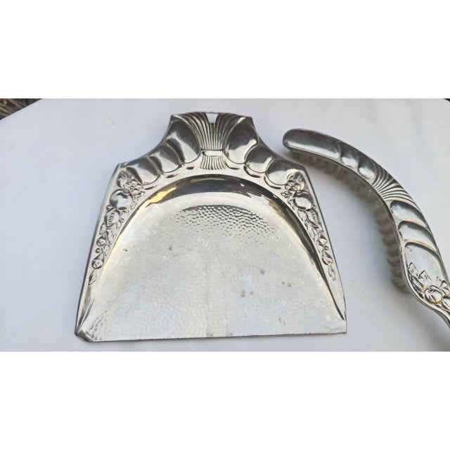 Art Deco Plated Brush and Spatula, 1920s, Set of 2 For Sale - Image 3 of 9