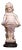 19th Century French Polychrome Plaster Figure of a Child After Donatello For Sale