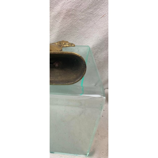 Metal Antique Victorian Brass, British Soldier on Horseback Doorstop For Sale - Image 7 of 11