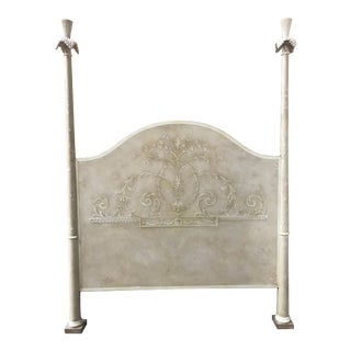 Traditional Queen Handpainted Headboard For Sale