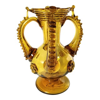 1950s Gordiola Mallorca Blown Glass Vase For Sale