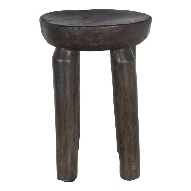 Mid 20th Century West African Carved Wood Stool For Sale