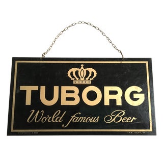 Tuborg World Famous Beer Sign For Sale