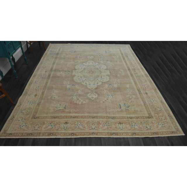 Vintage Persian Hand-Knotted area rug is a semi-antique vintage area rug. The '70s Eastern region of Anatolian's unique...