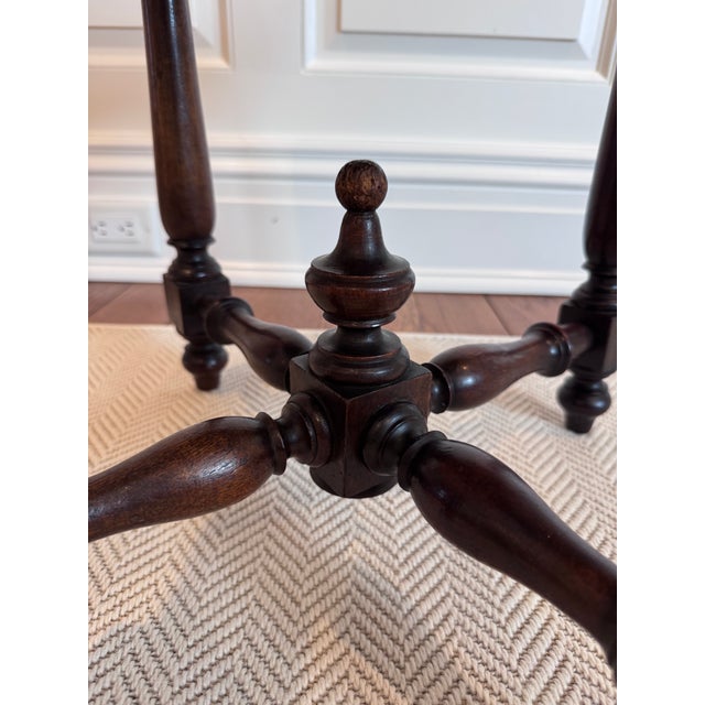 Pair of Antique 19th Century English Upholstered Foot Stools For Sale - Image 14 of 15