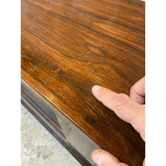 Dyrlund Danish Modern Rosewood Triple Sliding Door Sideboard For Sale - Image 11 of 12