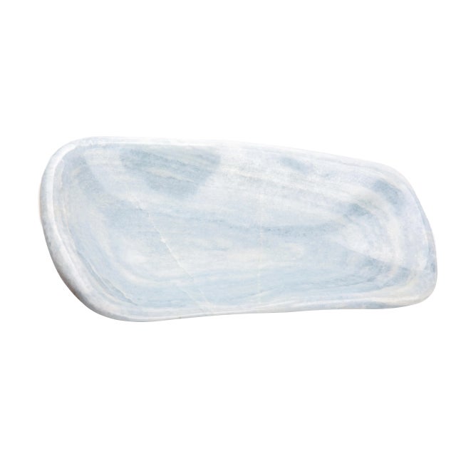 Hand Carved blue Calcite Vide-Poche. Blue Calcite is a very powerful stone when it comes to soothing and relaxing the...