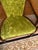 1970s Vintage Green Velvet & Cane Accent Chair W/ Cushion For Sale - Image 5 of 14