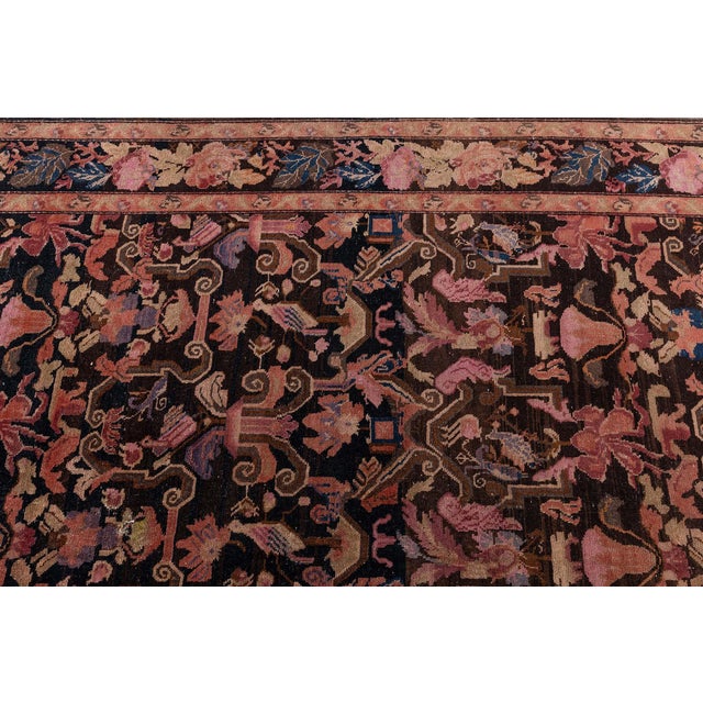 Textile Doris Leslie Blau 1900s Karabagh Botanic Handmade Wool Rug For Sale - Image 7 of 8