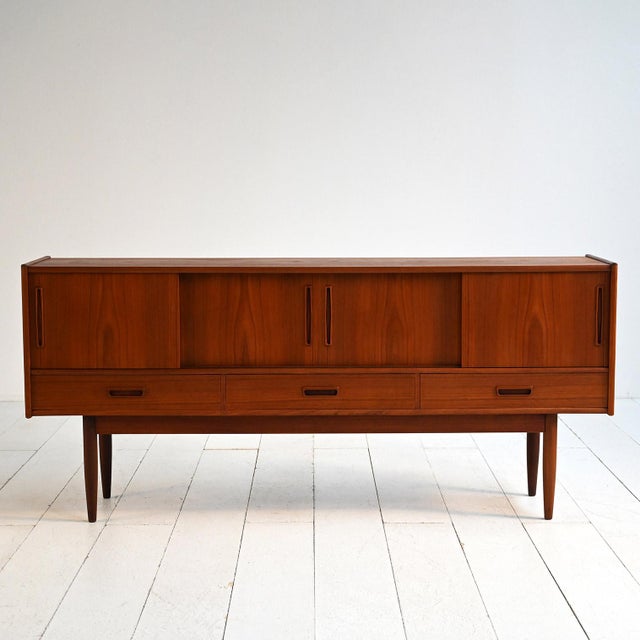 Brown Danish Sideboard from Sibast Møbler, 1960s For Sale - Image 8 of 11