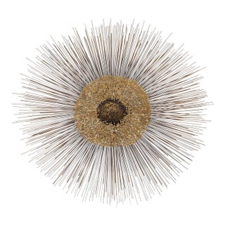 1960's Brutalist Sunburst Wall Sculpture by William and Bruce Friedle For Sale