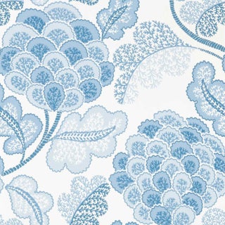 Harlequin Flourish Wallpaper in First Light/Midsummers Eve - a Sample For Sale