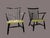Mid-Century Modern Vintage Spindle Back Armchairs, 1950s, Set of 2 For Sale - Image 3 of 12
