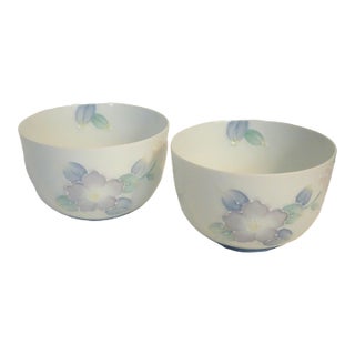 1980s Tea Cups, Japanese Porcelain - a Pair For Sale