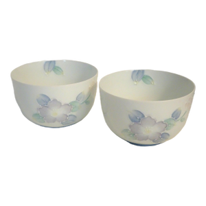 1980s Tea Cups, Japanese Porcelain - a Pair