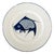 Vintage Chinoiserie Blue & White Koi Fish Dinner Plate For Sale
