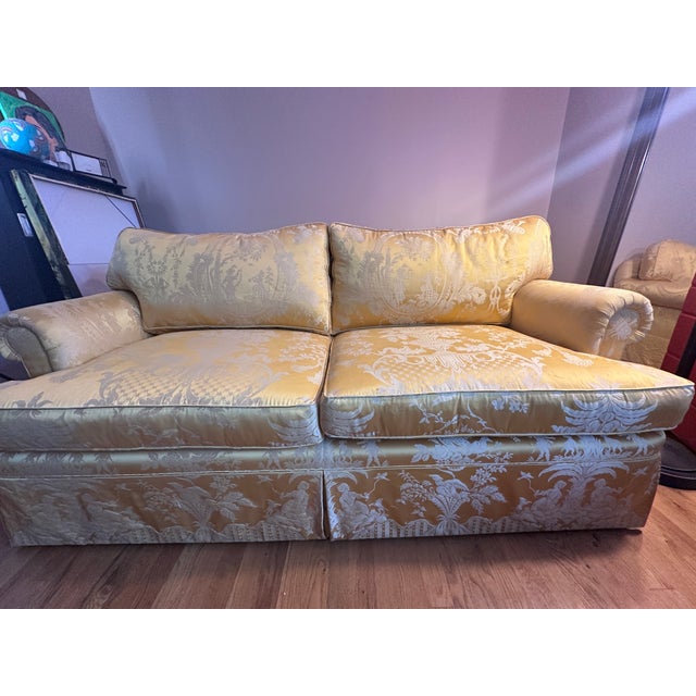 1980s Custom Upholstered Sofa For Sale - Image 16 of 16