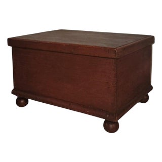 19th Century Mini Child's Blanket Chest From Pennsylvania For Sale