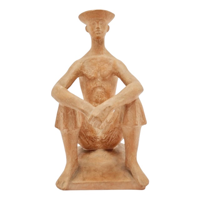 Terracotta Sculpture by Árpád Somogyi, 1964 For Sale